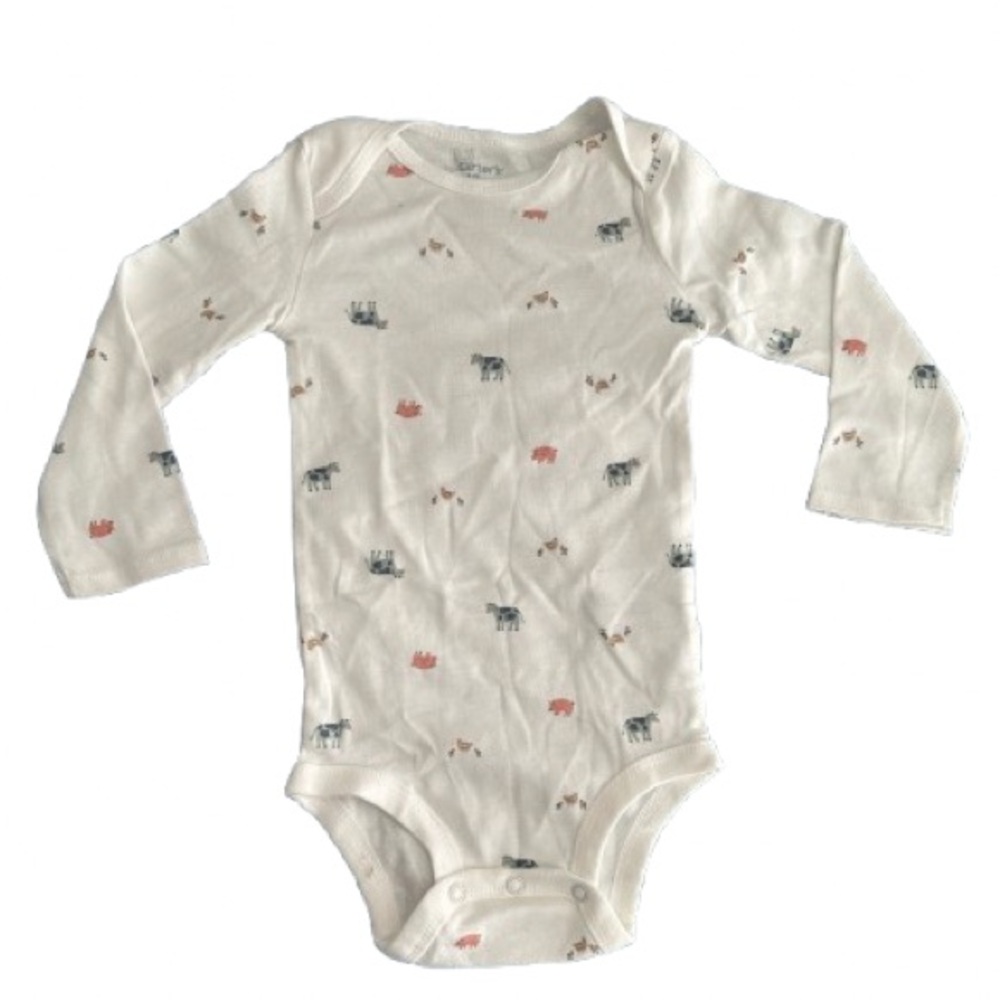 Carter's Cream Animal Print Bodysuit